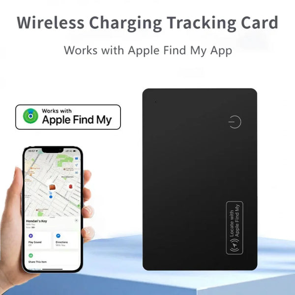 Findroo TrackSlim – Ultra-Thin GPS Wallet Tracker (Apple Find My Compatible)