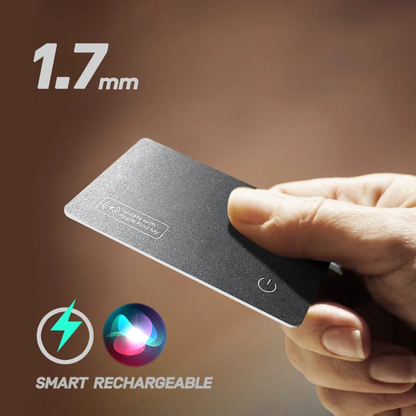 Findroo AirSlim – Ultra-Thin GPS Wallet Tracker (Apple Find My Compatible)